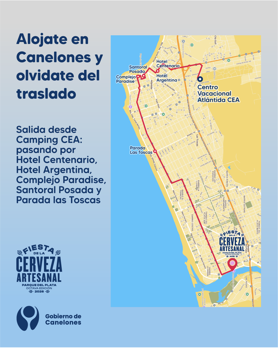 Traslados especiales para la Fiesta de la Cerveza Artesanal 