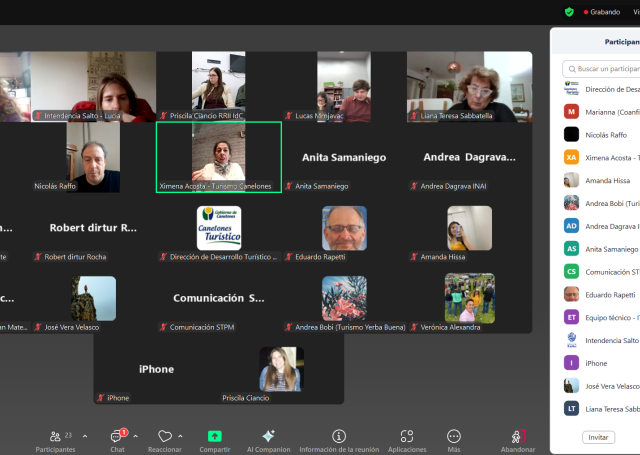Turismo Canelones coordinó reunión mensual de Mercociudades