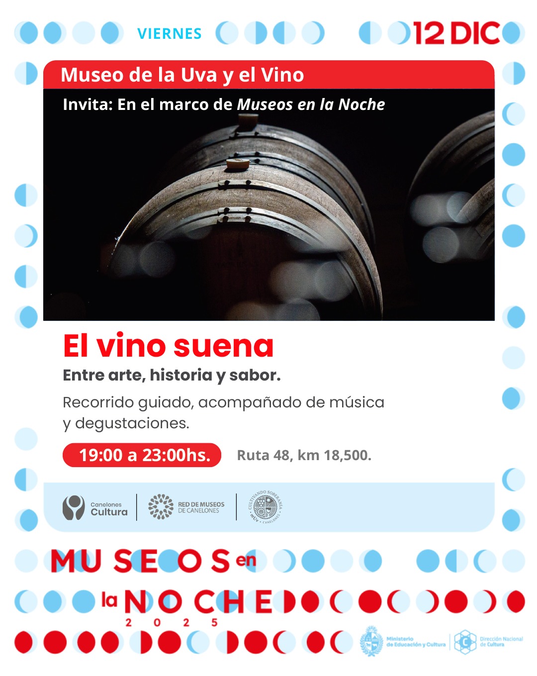 Museos en la Noche en el Museo de la Uva y el Vino