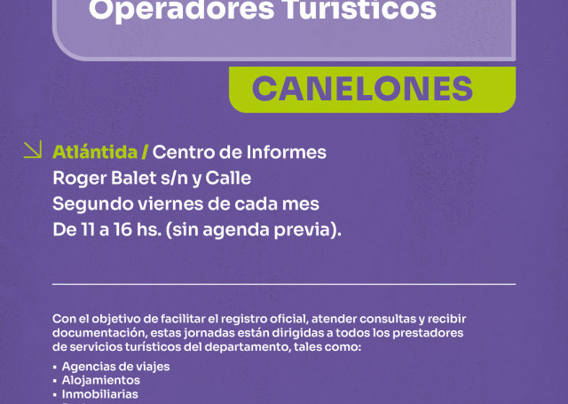 Atención del Área de Registro de Operadores Turísticos del Ministerio de Turismo en Atlántida