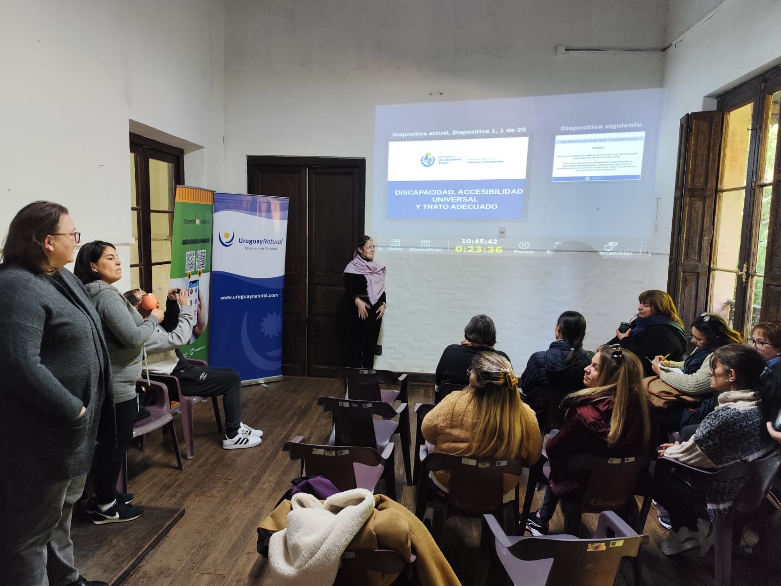 Se realizó taller sobre accesibilidad turística y recorrida técnica en la Quinta Capurro