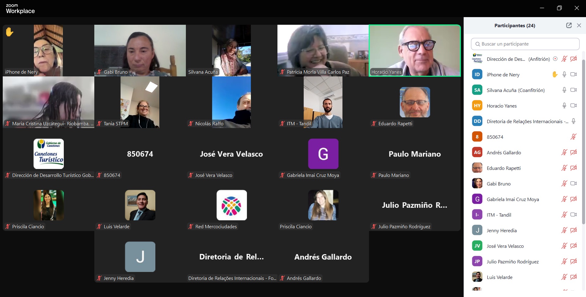 Canelones Turismo coordinó reunión mensual de Turismo de Mercociudades